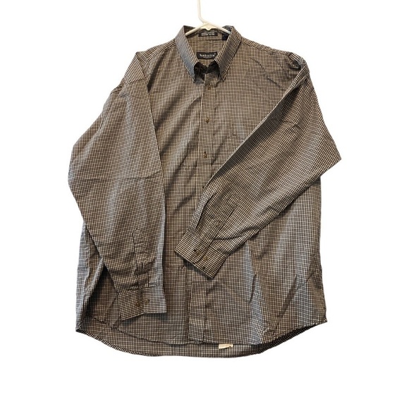 Van Heusen Plaid Button Down Dress  Shirt - Picture 1 of 4